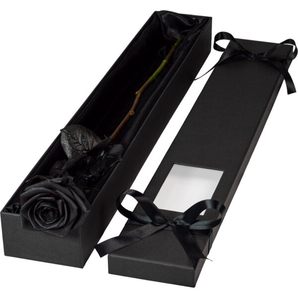 Single Luxury Black (Painted) Rose