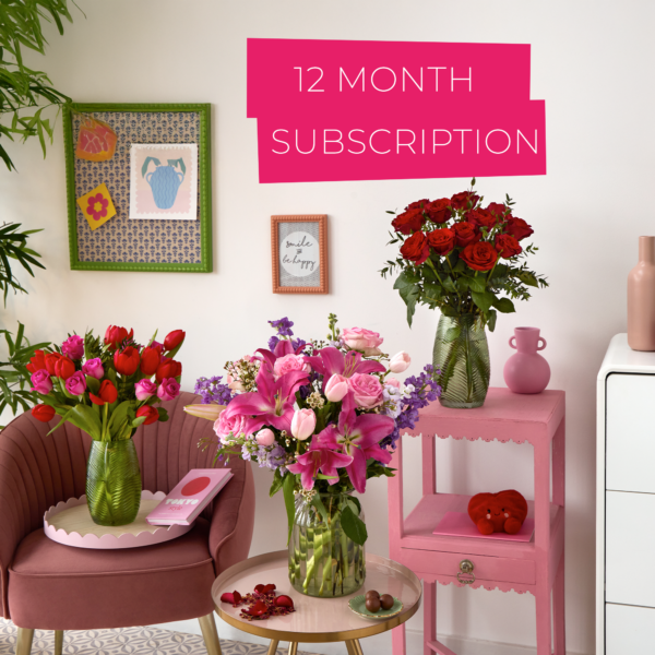 Valentine's 12 Month Flower Subscription