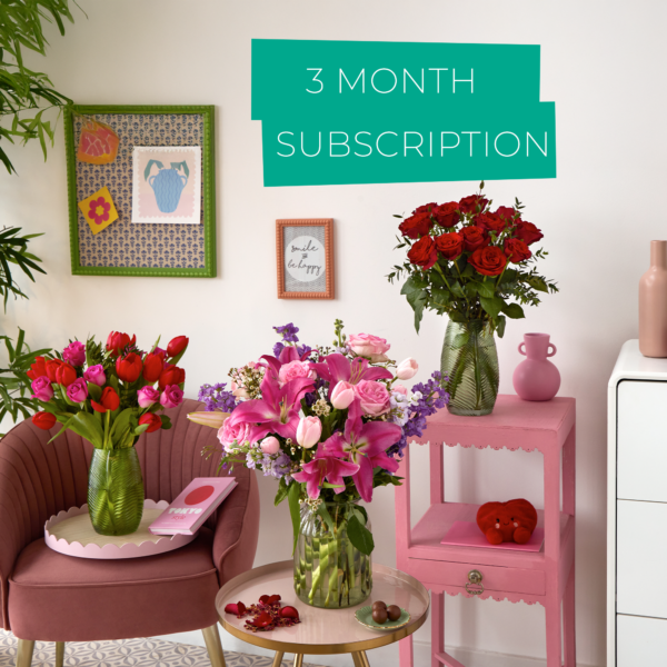 Valentine's 3 Month Flower Subscription